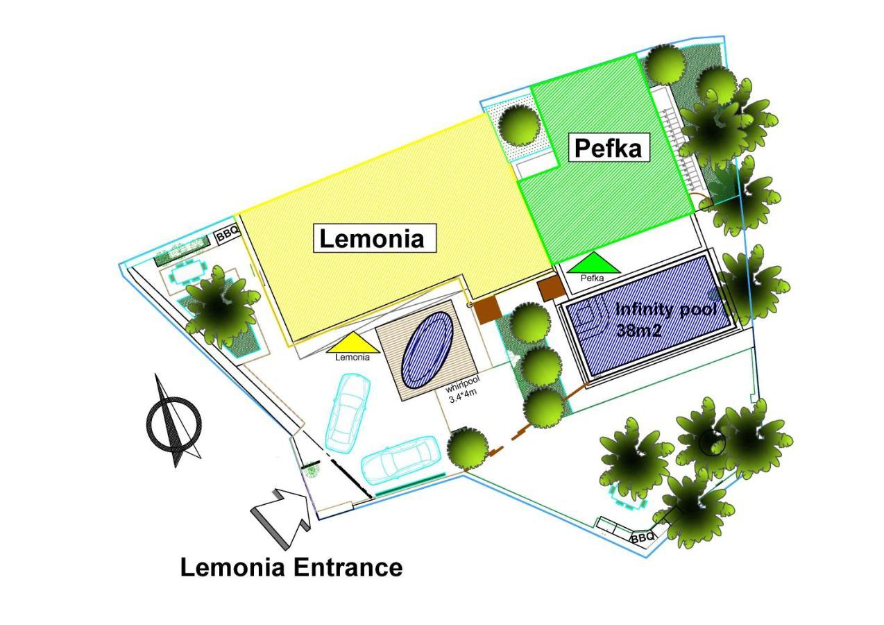 Paradisos Luxury Villas Next To Beach Koutsourás Екстериор снимка